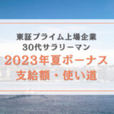 2023年ボーナスのアイキャッチ